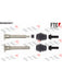 Valeo FTE Brake Caliper Guide Sleeve 9334260 Brake Caliper Bolts and Pins Valeo - Micks Gone Bush