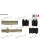Valeo FTE Brake Caliper Guide Sleeve 9334291 Brake Caliper Bolts and Pins Valeo - Micks Gone Bush