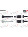 Valeo FTE Brake Caliper Guide Sleeve 9334300 Brake Caliper Bolts and Pins Valeo - Micks Gone Bush
