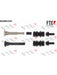 Valeo FTE Brake Caliper Guide Sleeve 9334322 Brake Caliper Bolts and Pins Valeo - Micks Gone Bush