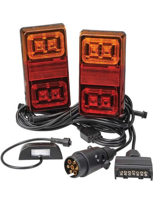 Narva 12V Model 35 LED Plug & Play Trailer Lamp Kit Rectangular Lamps 93560BL2 Narva - Micks Gone Bush