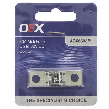 OEX Midi Fuse 30A Bolt On Single Pack ACX6503BL FUSE OEX - Micks Gone Bush