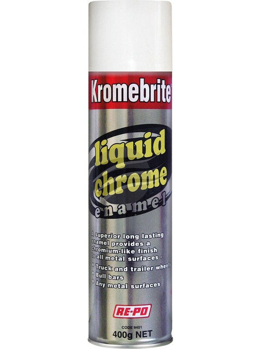 CRC 9401 Re-Po Kromebrite Liquid Chrome Enamel 400Gm Aerosol 9401 CRC - Micks Gone Bush