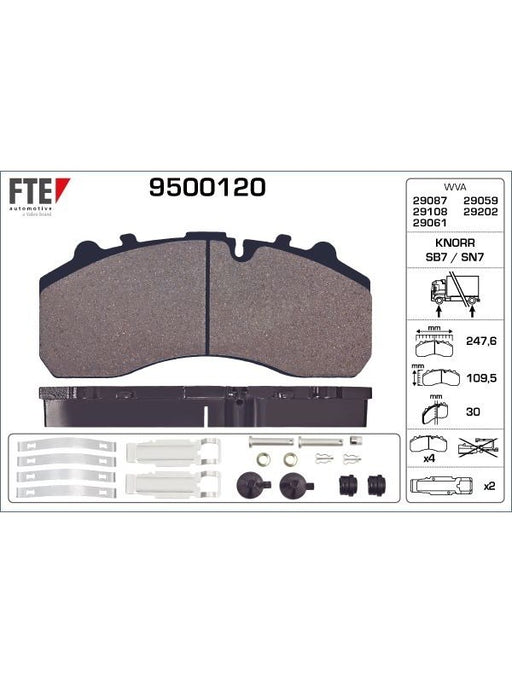 Valeo FTE Brake Pads 9500120 Brake Pads Valeo - Micks Gone Bush