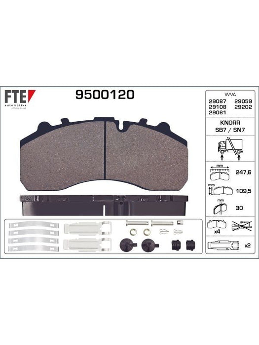 Valeo FTE Brake Pads 9500120 Brake Pads Valeo - Micks Gone Bush