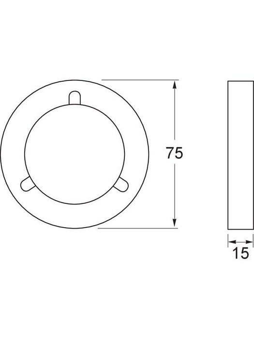 Hella Gold Cover, Round LED Lamp 95950502 Hella - Micks Gone Bush