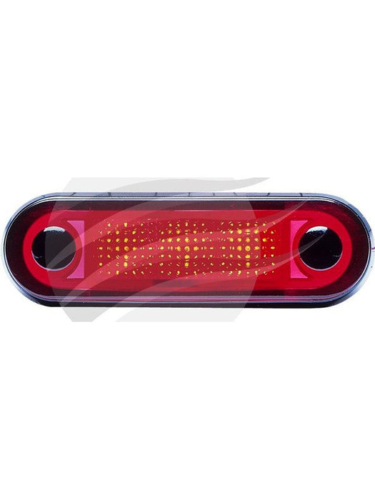 Hella Red Courtesy Lamp 12V Narrow Rim Surface Mount 130mm Cable Red 95951031 Hella - Micks Gone Bush