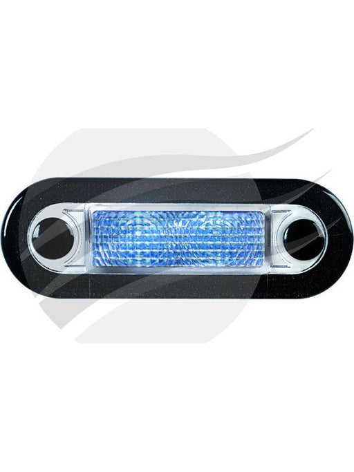 Hella Wide Rim LED Courtesy Lamp Blue 10-33V Clear Lens 95951065 Hella - Micks Gone Bush