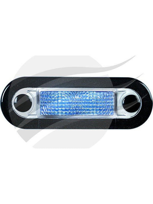 Hella Wide Rim LED Courtesy Lamp Blue 10-33V Clear Lens 95951065 Hella - Micks Gone Bush