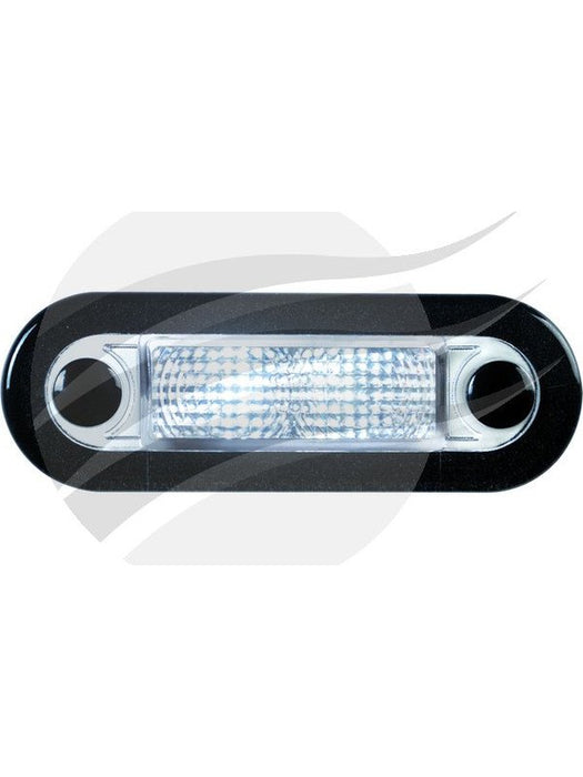 Hella Wide Rim LED Courtesy Lamp White 10-33V Clear Lens 95951080 Hella - Micks Gone Bush
