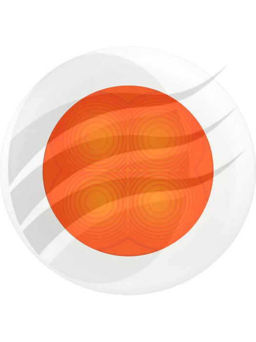 Hella Round LED Courtesy Lamp 12V Orange Illum Flush Mount 98050761 Hella - Micks Gone Bush
