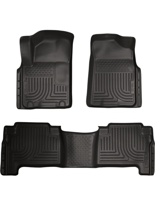 Husky Liners 2011 For Infiniti QX56 WeatherBeater Combo Black Floor Line 98611 HUSKY LINERS - Micks Gone Bush