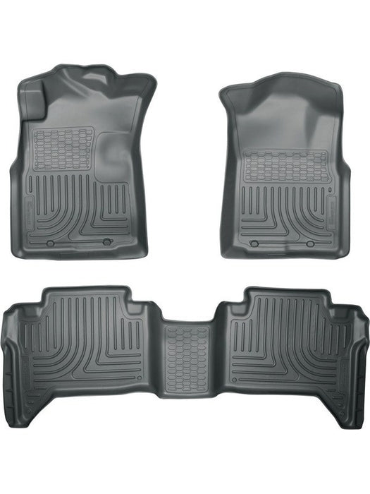 Husky Liners 05-13 For Toyota Tacoma WeatherBeater Combo Grey Floor Line 98952 HUSKY LINERS - Micks Gone Bush