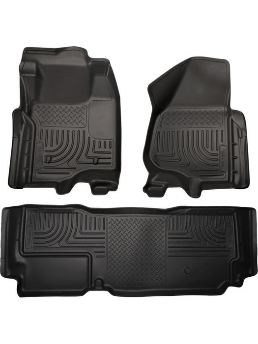 Husky Liners 2012.5 For Ford SD Super Cab WeatherBeater Combo Black Floo 99721 HUSKY LINERS - Micks Gone Bush