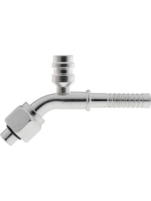 Atco Fitting Air O Crimp #8 45 For With Service Port A00-1312-3 Air Conditioning Fittings ATCO - Micks Gone Bush