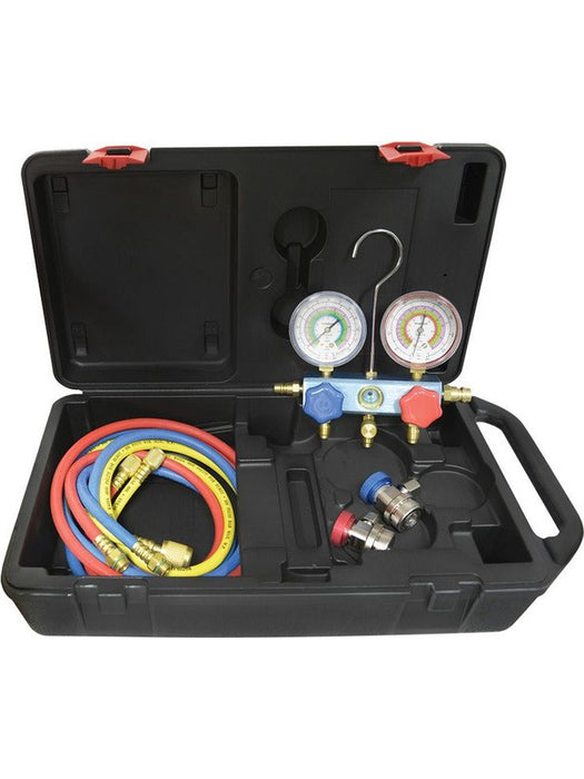 Robinair R134A Manifold & Hose Kit With Couplers & Carry Case A18-5085 Others ROBINAIR - Micks Gone Bush