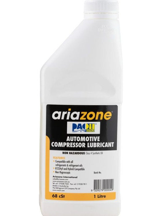 Ariazone Compressor Oil 1 Litre Synthetic Suits A20-8969 Compressor Oils Ariazone - Micks Gone Bush