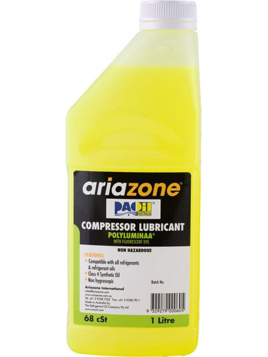 Ariazone Comp Oil With Uv Dye 1 Litre Suits A20-8970 Compressor Oils Ariazone - Micks Gone Bush