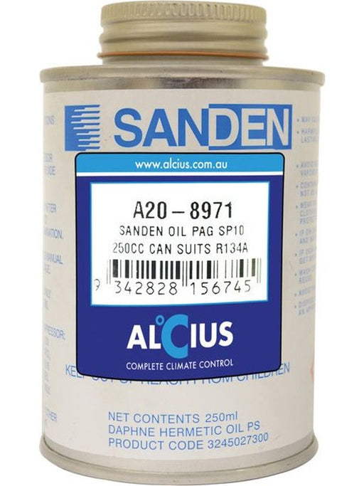Sanden Oil Pag Sp10 250Cc Can Fits R134A A20-8971 Compressor Oils Sanden - Micks Gone Bush