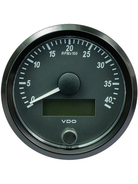 VDO SingleViu Tachometer 4.000RPM Black 80-85mm White Illum A2C3832990030 Others VDO - Micks Gone Bush