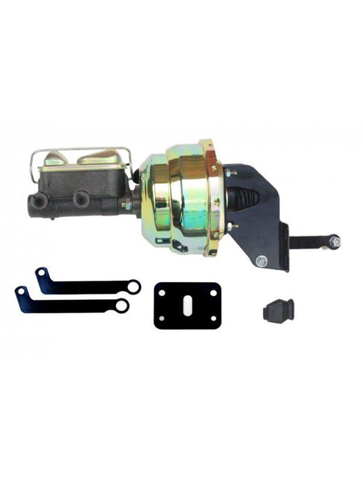 Leed Master Cylinder & Brake Boost Assembly 1" Bore 8" Zinc Plated Kit A84 Leed Brakes - Micks Gone Bush