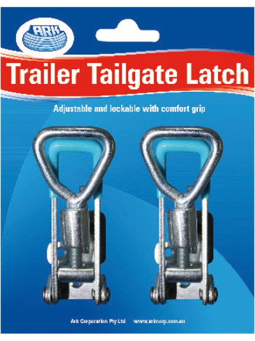 ARK Trailer Tailgate Latch Adjustable Lockable, Coated Comfort Pack of 2 A86AB ARK - Micks Gone Bush