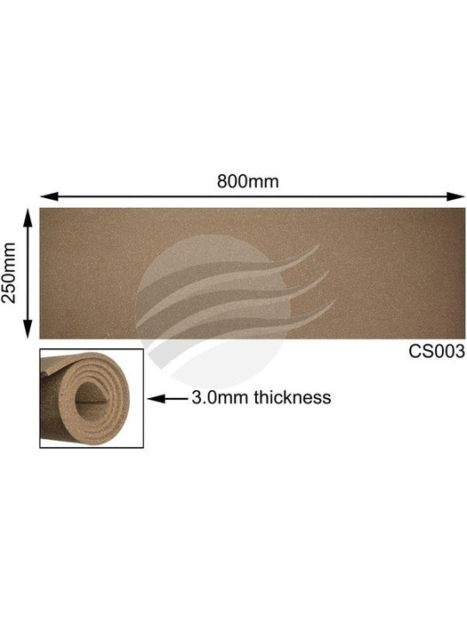 Aunger Rubberised Cork Sheet 800x250x3mm ACS003 Aunger - Micks Gone Bush