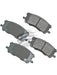 Akebono ProAct Ultra-Premium Ceramic Front Disc Brake Pad Set ACT1005 Akebono Brake Corporation - Micks Gone Bush