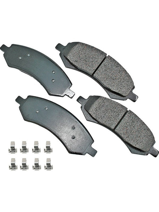 Akebono Brake Pads ProACT Front For Dodge Chrysler Mitsubishi 2006-18 Set of 4 ACT1084A Akebono Brake Corporation - Micks Gone Bush