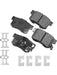Akebono Brake Corporation Premium Ceramic Brake Pads Rear ACT1086A Akebono Brake Corporation - Micks Gone Bush