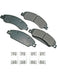 Akebono Brake Pads ProACT Front For Cadillac Chevrolet GMC 05-2007 Set of 4 ACT1092 Akebono Brake Corporation - Micks Gone Bush