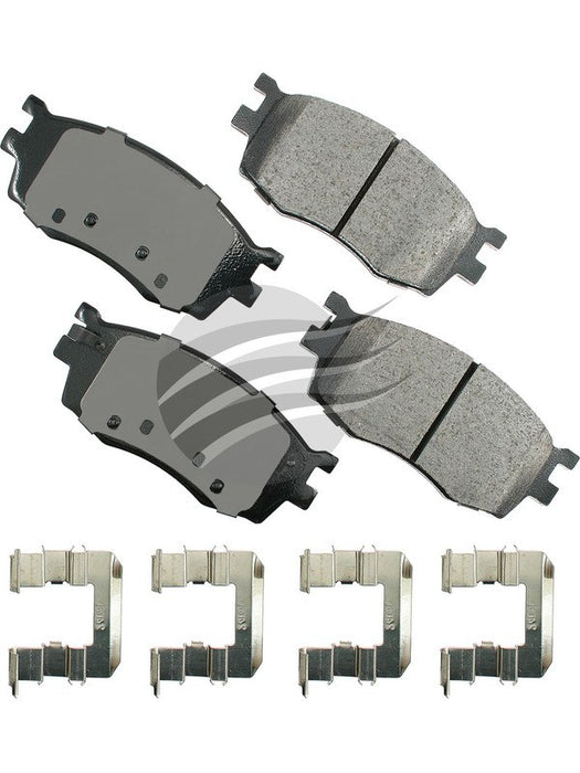 Akebono ProAct Ultra-Premium Ceramic Front Disc Brake Pad Set ACT1156 Akebono Brake Corporation - Micks Gone Bush