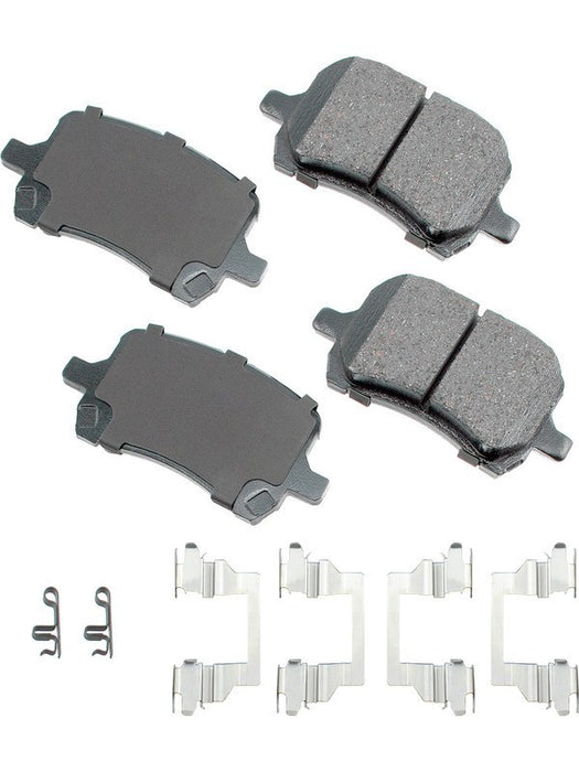Akebono Brake Pads ProACT Front For Pontiac Chevrolet 2006-2012 Set of 4 ACT1160 Akebono Brake Corporation - Micks Gone Bush
