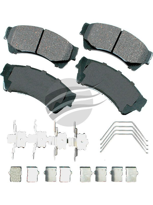 Akebono ProAct Ultra-Premium Ceramic Front Disc Brake Pad Set ACT1164 Akebono Brake Corporation - Micks Gone Bush