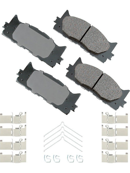 Akebono Brake Corporation Premium Ceramic Brake Pads Front ACT1222A Akebono Brake Corporation - Micks Gone Bush