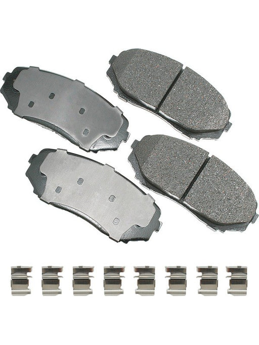 Akebono OEM ProAct Ultra-Premium Ceramic Front Disc Brake Pad ACT1258 Akebono Brake Corporation - Micks Gone Bush