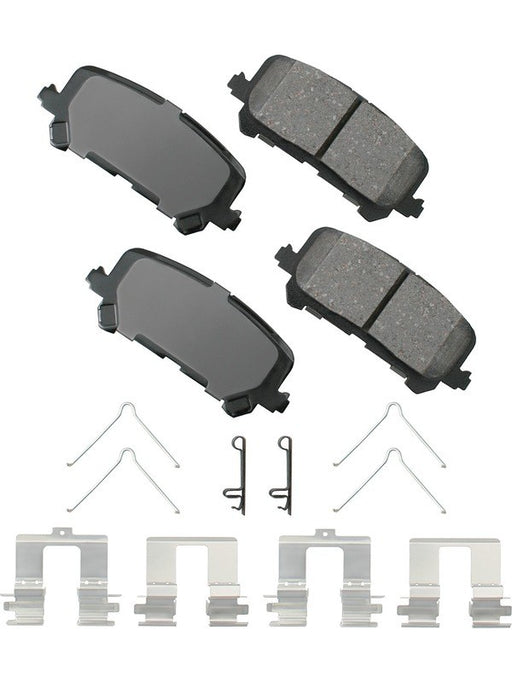 Akebono OEM ProAct Ultra-Premium Ceramic Rear Disc Brake Pad ACT1281 Brake Pads Akebono Brake Corporation - Micks Gone Bush
