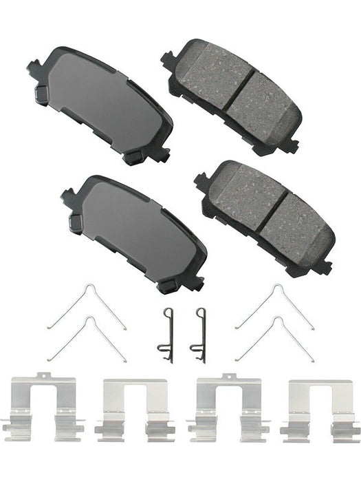 Akebono OEM ProAct Ultra-Premium Ceramic Rear Disc Brake Pad ACT1281 Brake Pads Akebono Brake Corporation - Micks Gone Bush