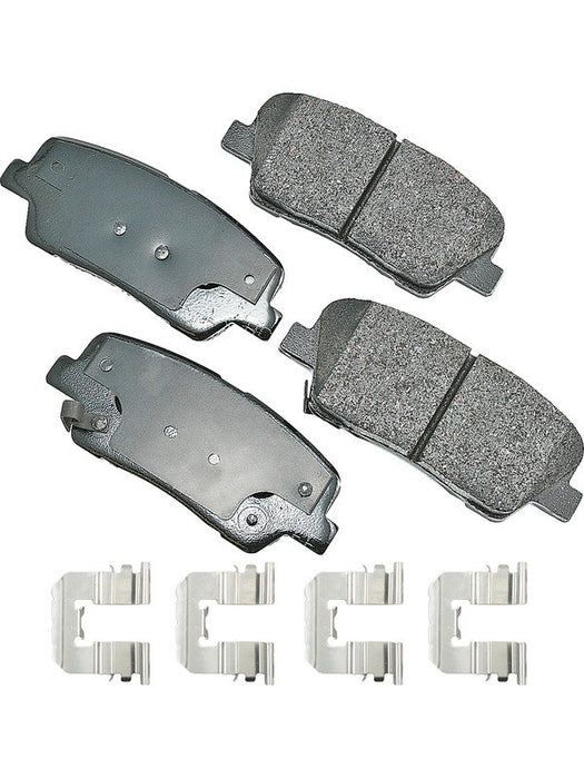 Akebono Brake Corporation Premium Ceramic Brake Pads Rear ACT1284B Akebono Brake Corporation - Micks Gone Bush