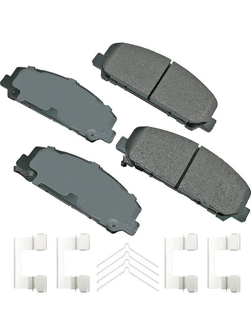 Akebono Brake Pads ProACT Front For Infiniti QX56 QX80 2006-13 Set of 4 ACT1286A Brake Pads Akebono Brake Corporation - Micks Gone Bush