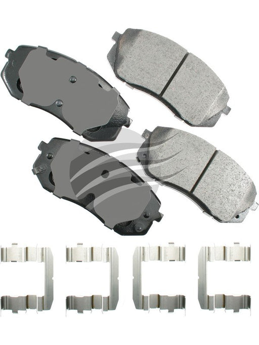 Akebono ProAct Ultra-Premium Ceramic Front Disc Brake Pad Set ACT1295 Brake Pads Akebono Brake Corporation - Micks Gone Bush