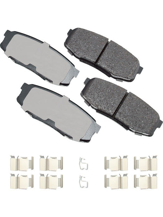Akebono Brake Corporation Premium Ceramic Brake Pads Rear ACT1304A Akebono Brake Corporation - Micks Gone Bush
