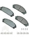 Akebono Brake Corporation Premium Ceramic Brake Pads Front ACT1324A Akebono Brake Corporation - Micks Gone Bush