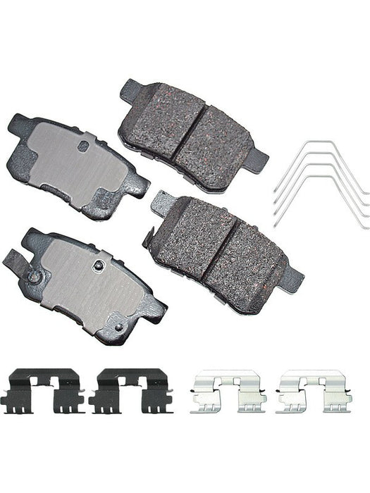 Akebono Brake Pads ProACT Rear For Acura TSX 09-14 Honda Accord 08-17 Set of 4 ACT1336A Brake Pads Akebono Brake Corporation - Micks Gone Bush