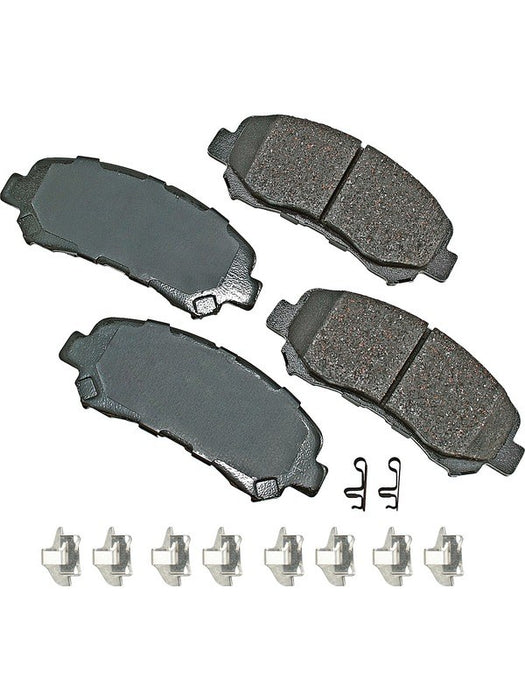 Akebono Brake Corporation Premium Ceramic Brake Pads Front ACT1338B Akebono Brake Corporation - Micks Gone Bush