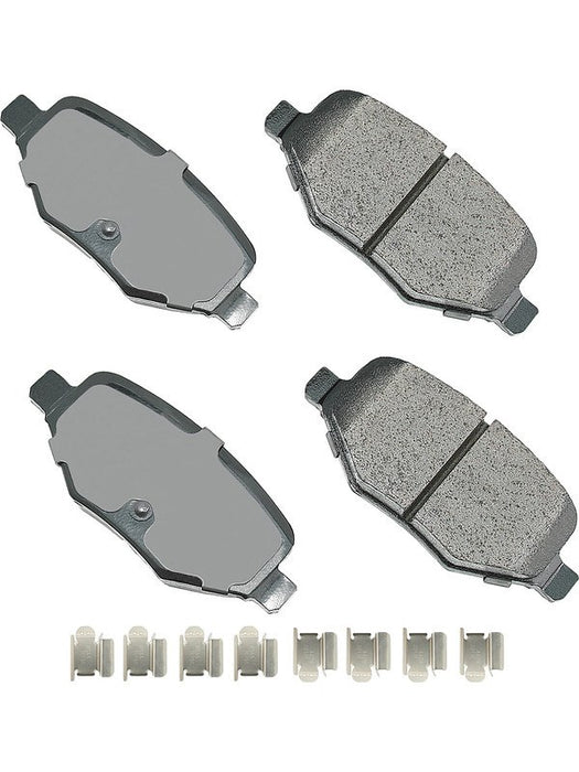 Akebono Brake Pads ProACT Rear For Ford Midsize SUV 2009-19 Set of 4 ACT1377A Akebono Brake Corporation - Micks Gone Bush