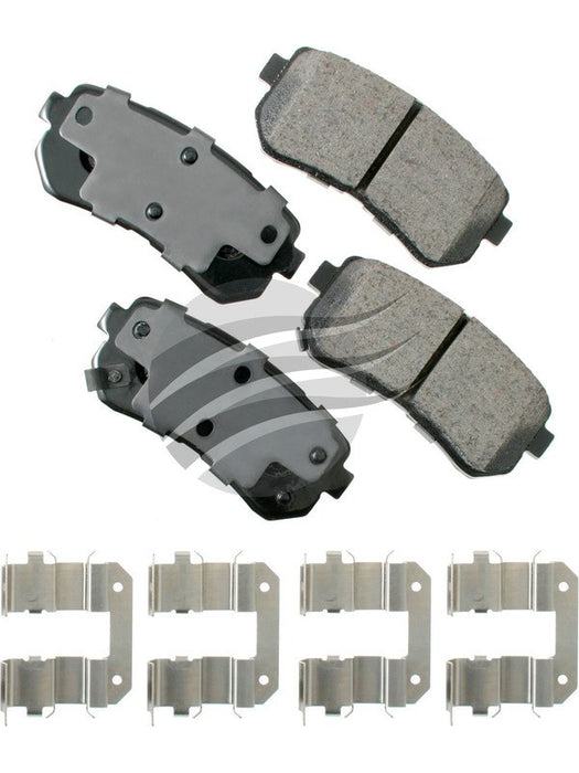 Akebono ProAct Ultra-Premium Ceramic Front Disc Brake Pad Set ACT1398 Akebono Brake Corporation - Micks Gone Bush