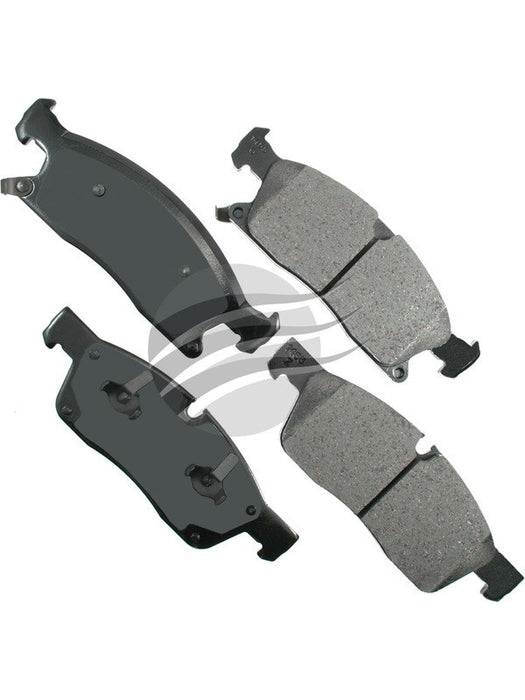 Akebono ProAct Ultra-Premium Ceramic Front Disc Brake Pad Set ACT1455 Akebono Brake Corporation - Micks Gone Bush