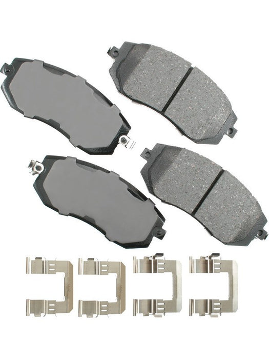 Akebono Brake Pads ProACT Front For Toyota Scion Subaru 2011-2017 Set of 4 ACT1539 Akebono Brake Corporation - Micks Gone Bush