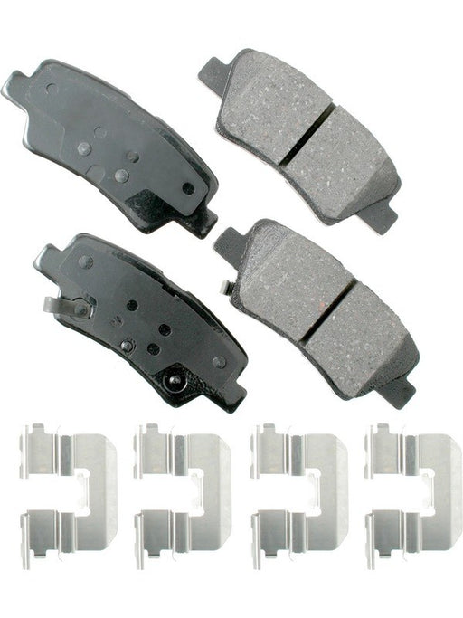 Akebono OEM ProAct Ultra-Premium Ceramic Rear Disc Brake Pad ACT1544 Akebono Brake Corporation - Micks Gone Bush